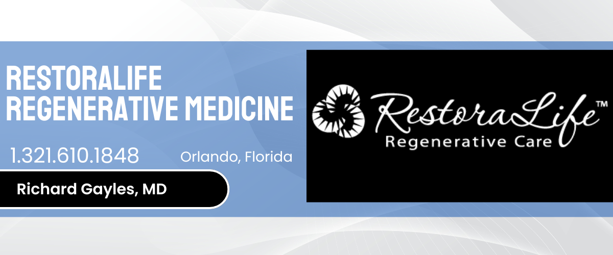 RestoraLife Regenerative Medicine Orlando FL Contact Banner