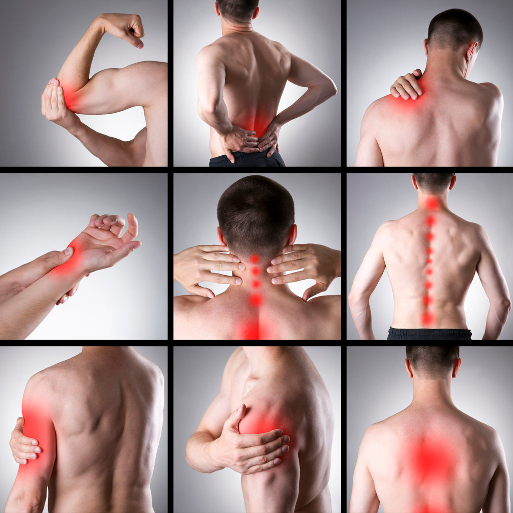Man with many conditions of pain